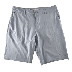 Hang Ten Mens Hybrid Golf Shorts Blue Micro Check Stretch 34 Performance